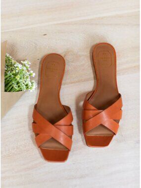 Emerson Fry Fortuna Slide - Almond Leather